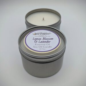 Lemon Blossom Lavender Soy Wax Candle